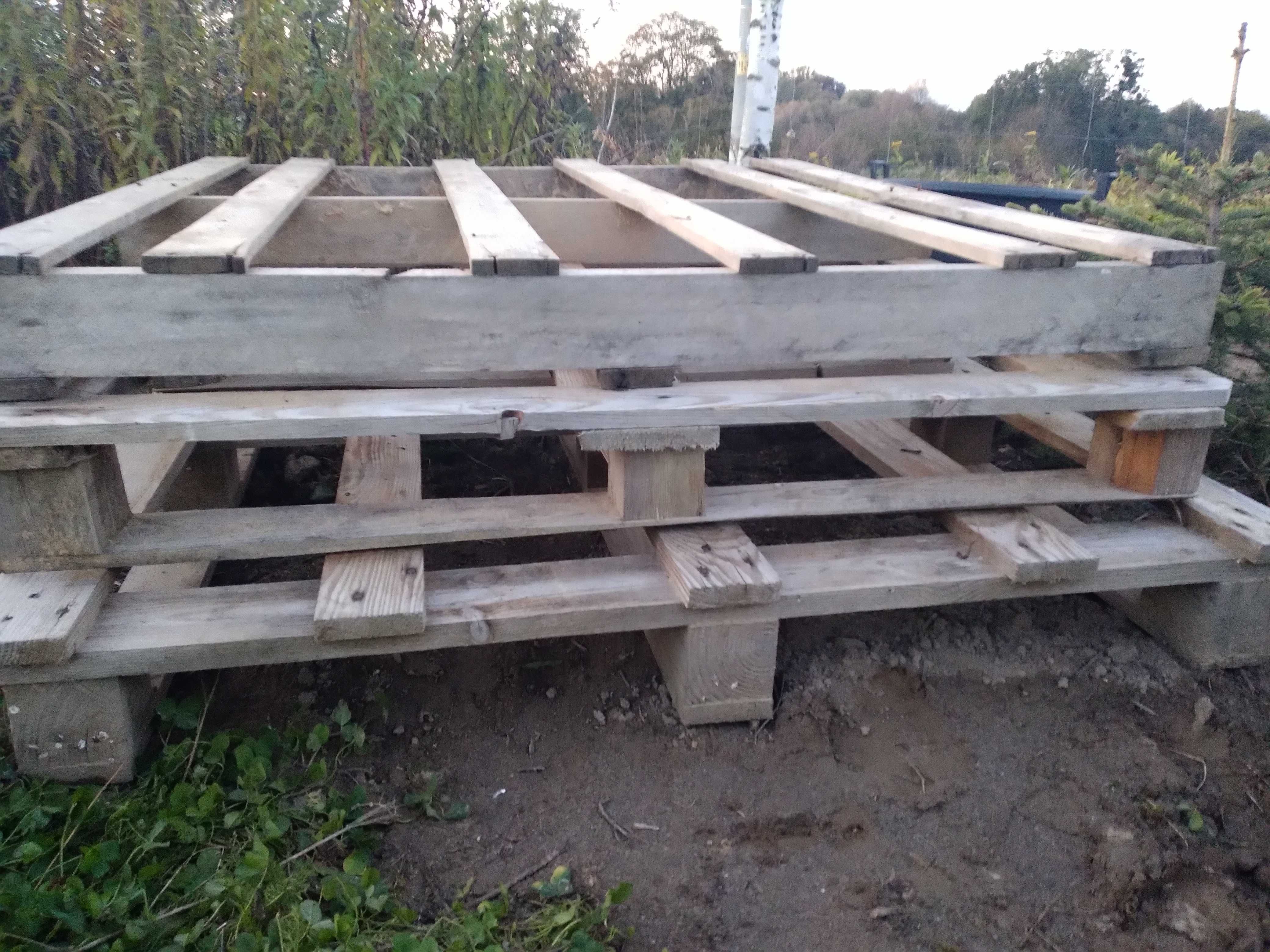Palety drewniane 3 szt plus 2 gratis
