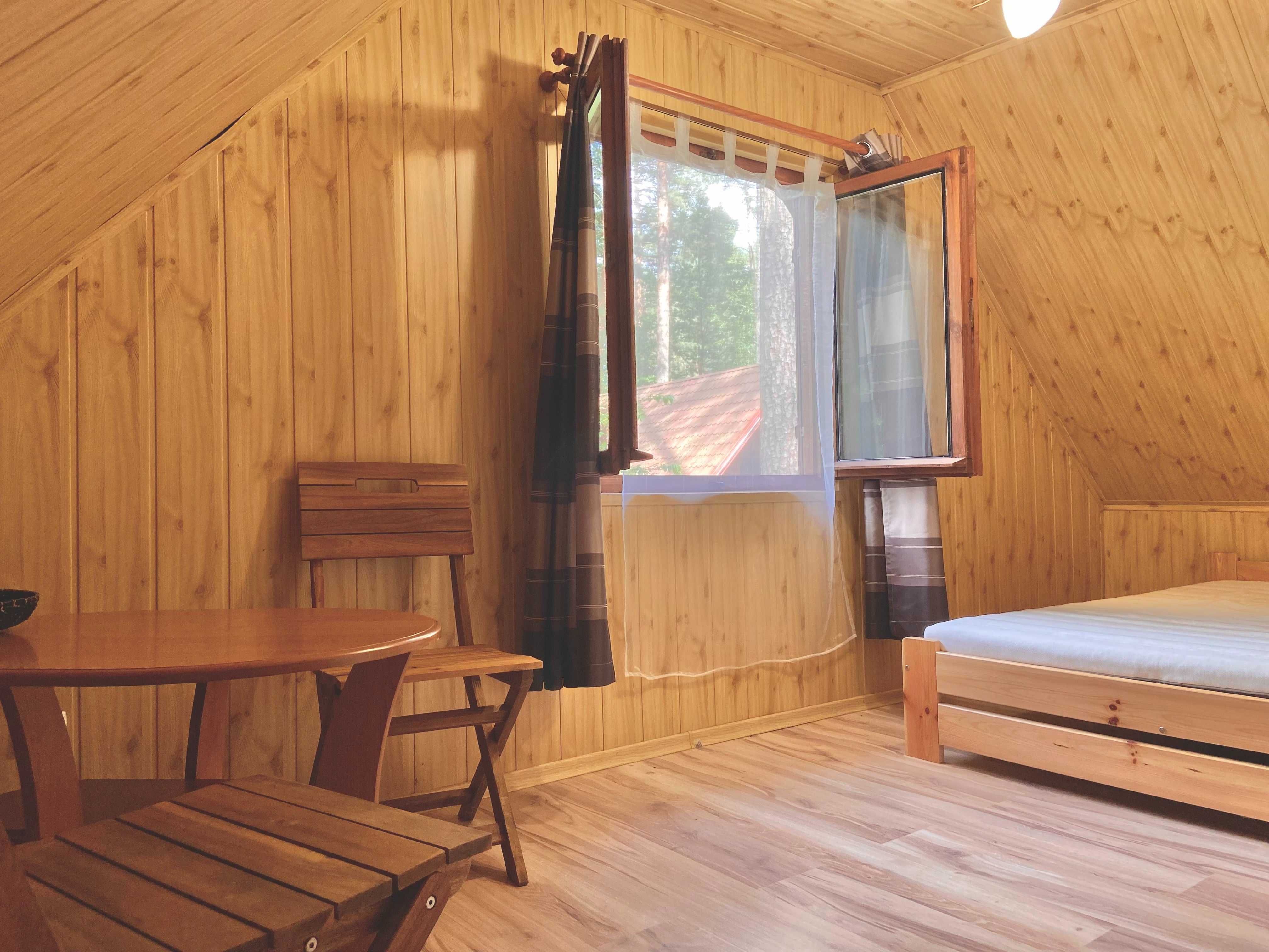 Uroczy domek w sercu lasu nad jeziorem Partęczyny, Warmia - Mazury