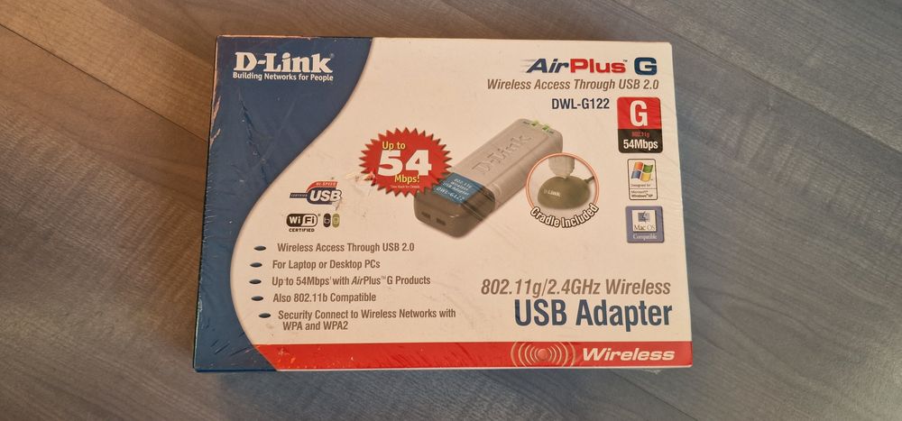 Adapter D-Link Wireless 108G USB DWL-G122