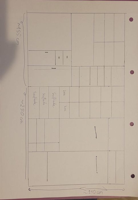 Szafa do zabudowy z biurkiem