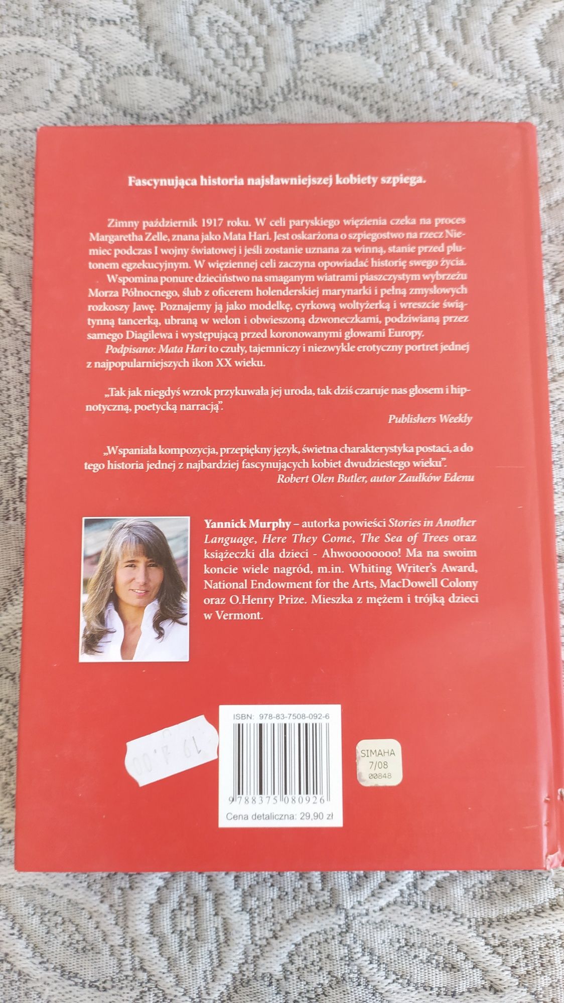 Podpisano Mata Hari książka