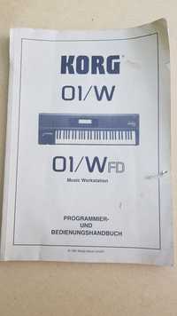 KORG 01/W FD oryginalna instrukcja obsługi manual instrument