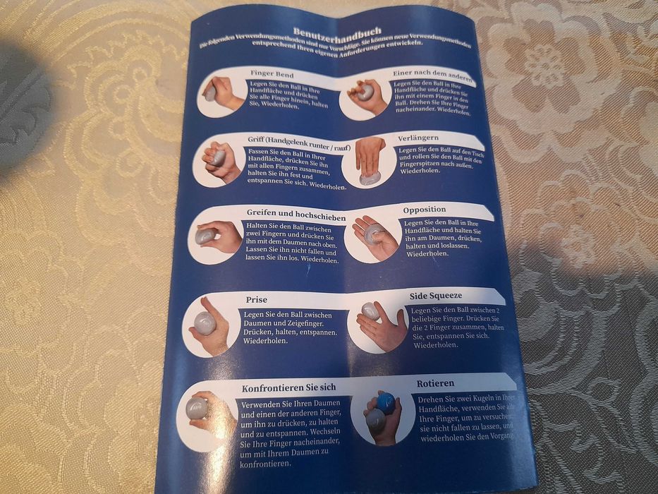 AIPIE Piłka do masażu 3 kulki oporowe (miękkie-średnio-twarde) ok. 6