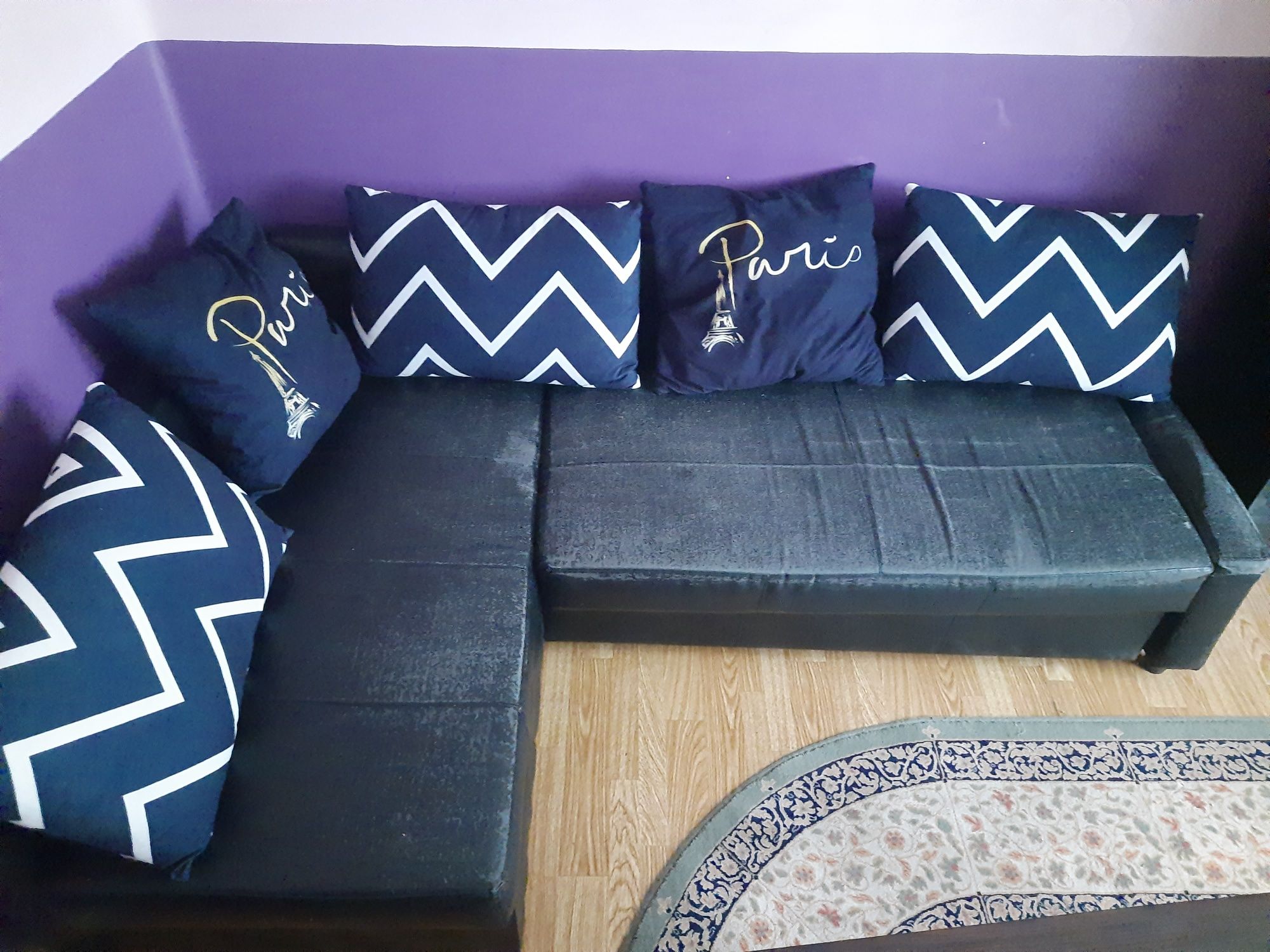 Naroznik rozkładany prawy lewy lozko sofa ekoskóra poduszki