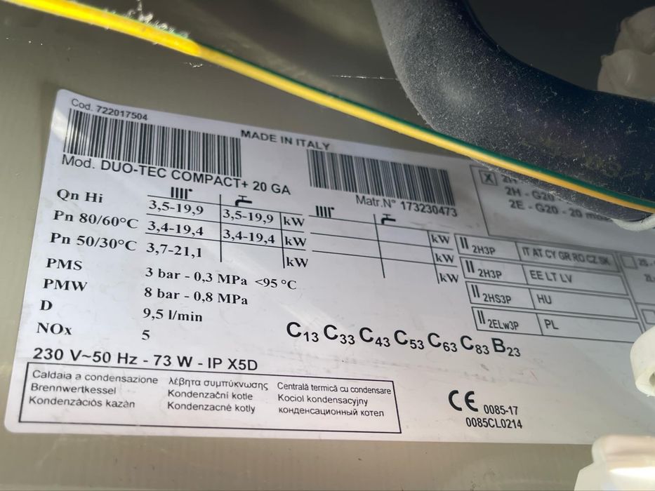 Kocioł gazowy dwufunkcyjny Baxi / De Dietrich