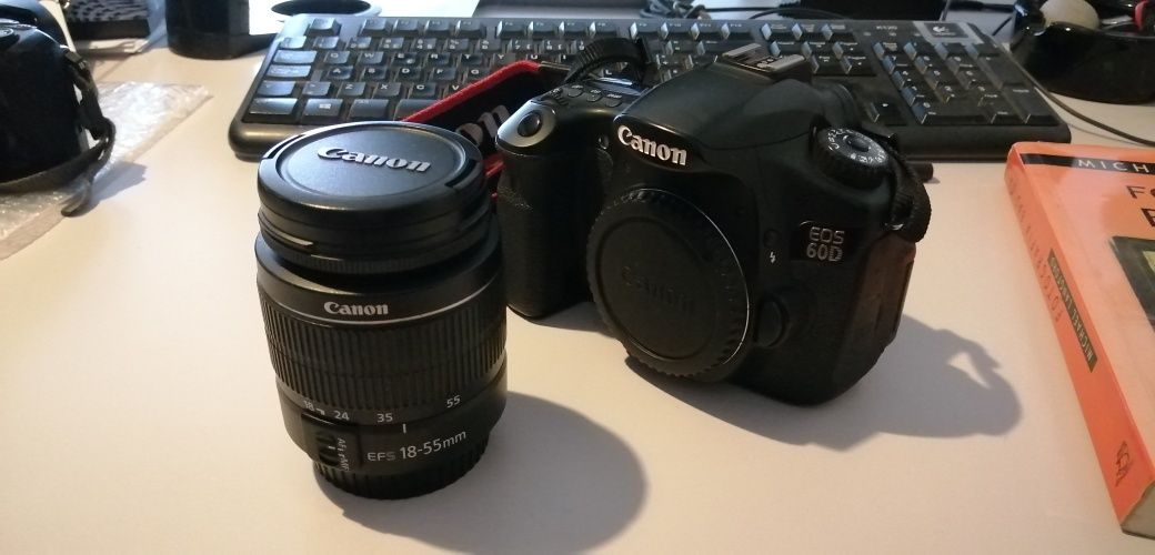 Canon 60d com lente 18 55