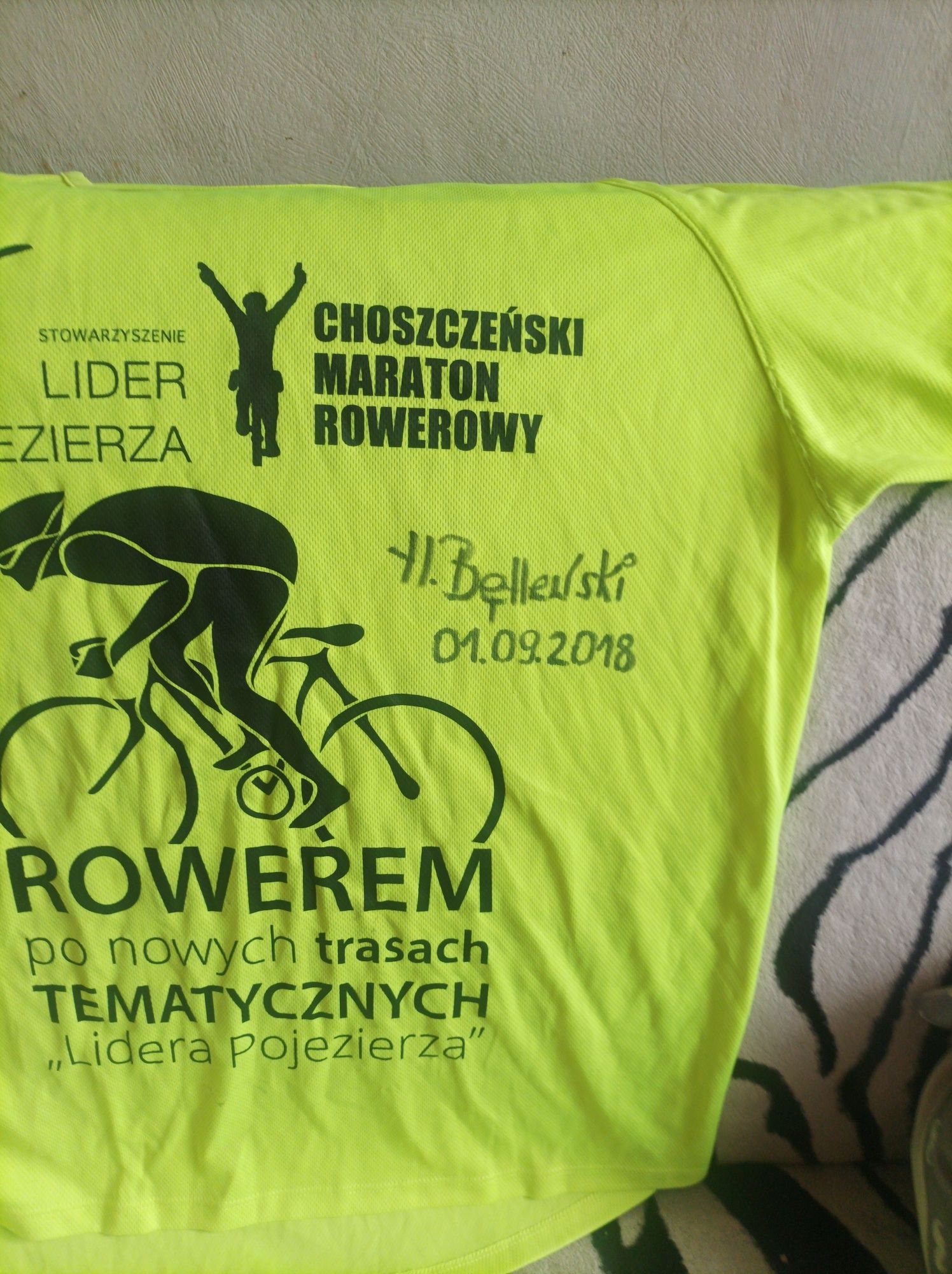 Koszulka lidera.choszczeński Maraton rowerowy.