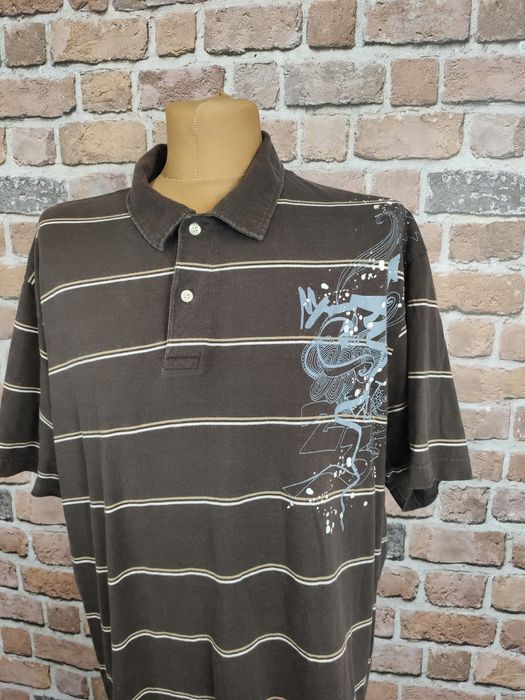 Old navy koszulka polo w paski z nadrukiem r. Xxl