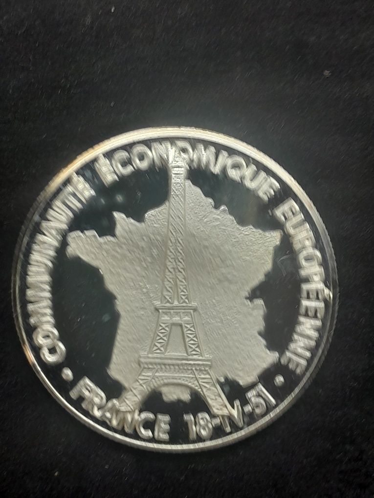 7 moedas em prata