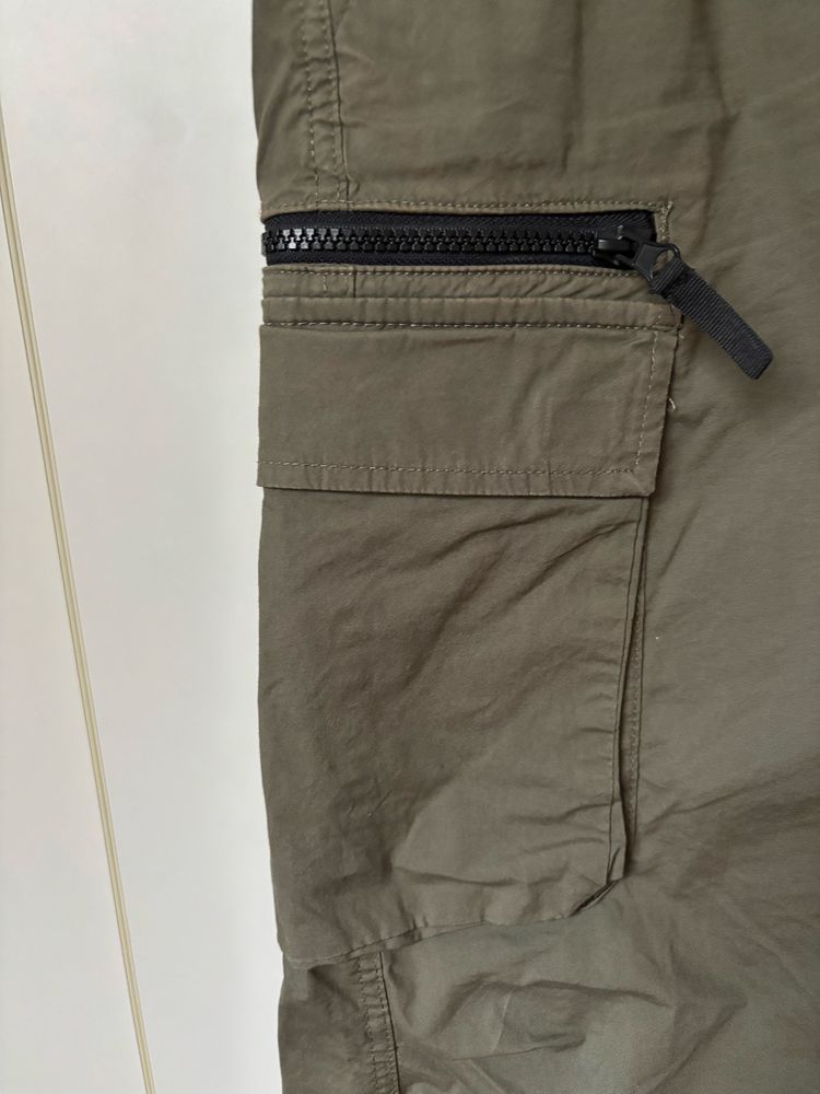 Spodnie cargo bojowki H&M S