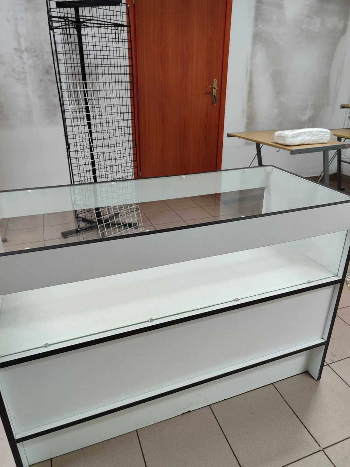 Lady z szybą od góry i połową frontu - białe Nowa cena Promocja