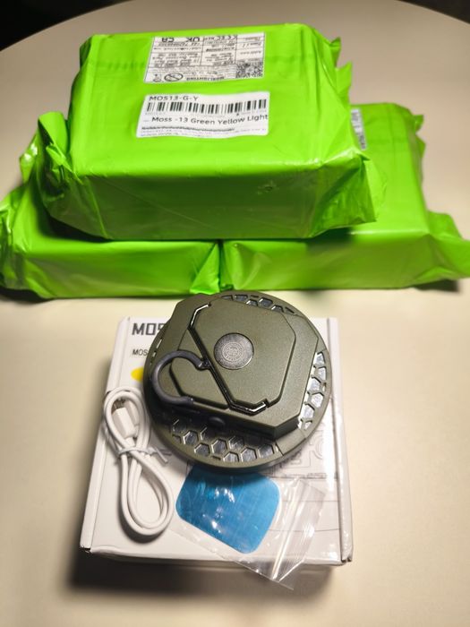 Лампа для кемпінгу MOS-13 yellow.  Ліхтар з трьома режимами яскравості