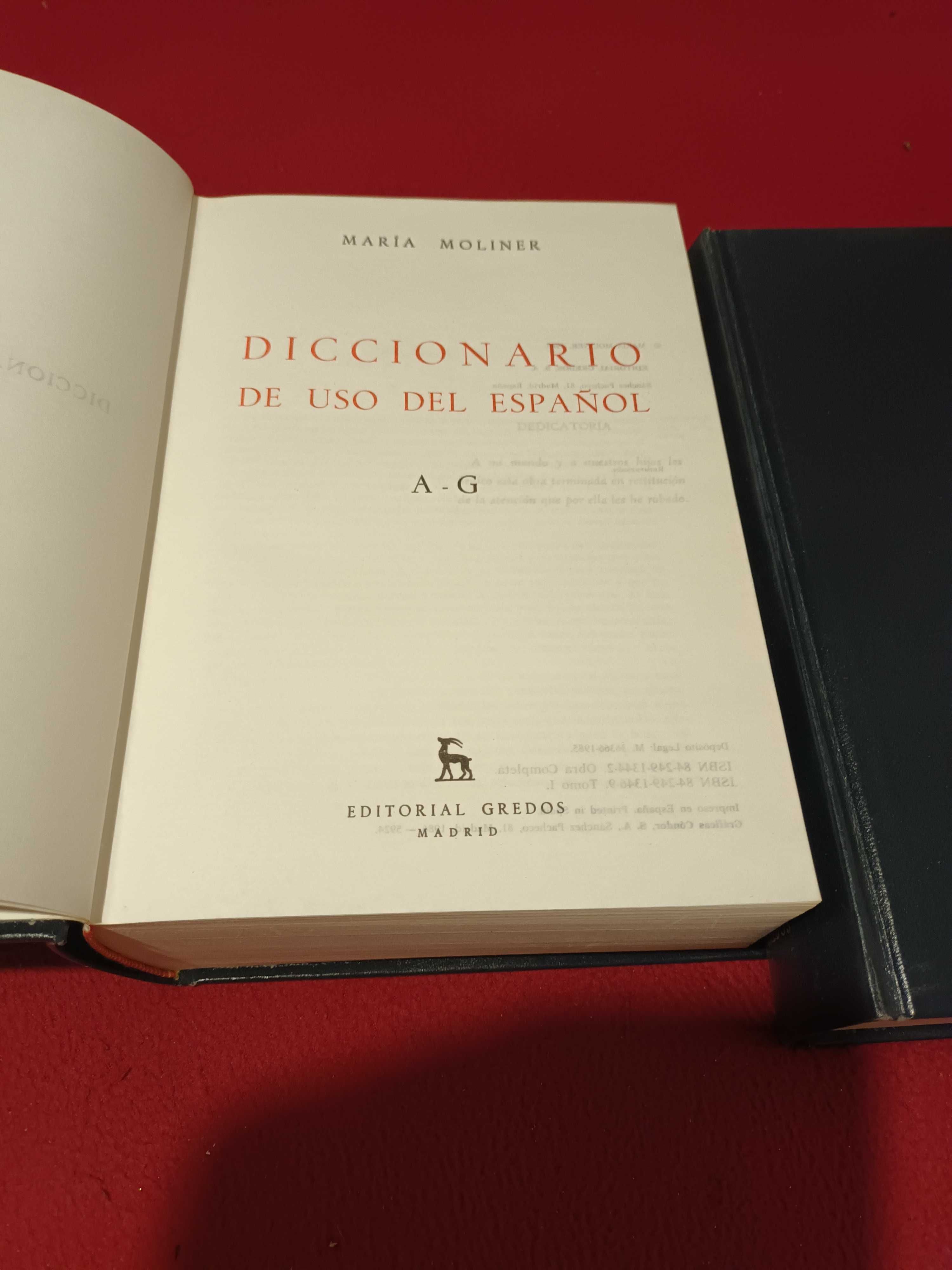 Maria Moliner - Diccionario de uso del español 1, 2 hiszpański słownik