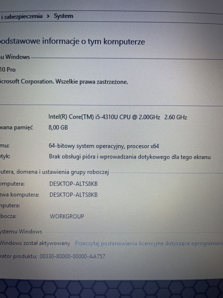 Dell Latitude E7440 i5 Ssd