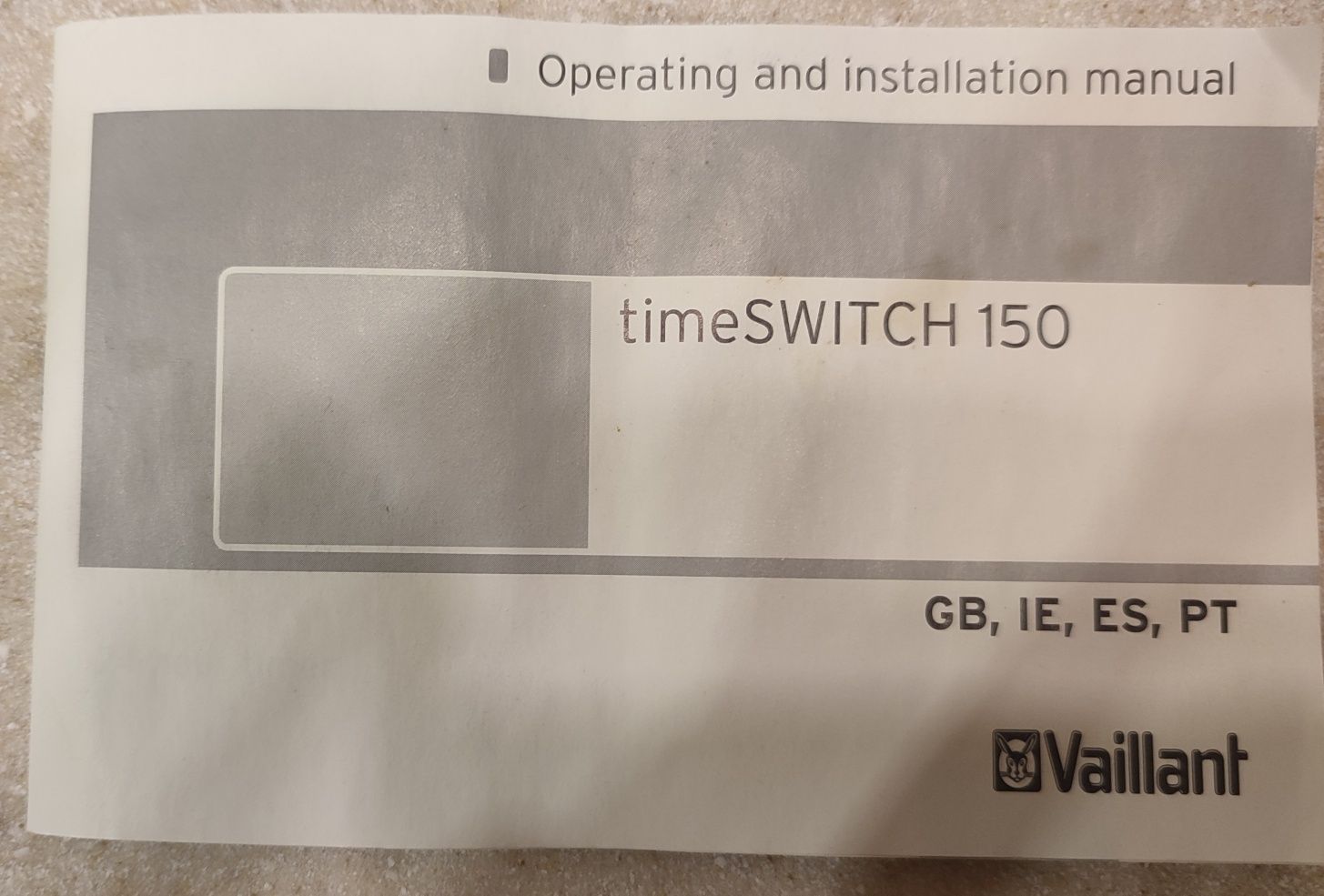 Оригінальний програматор таймер Vaillant time SWITCH 150