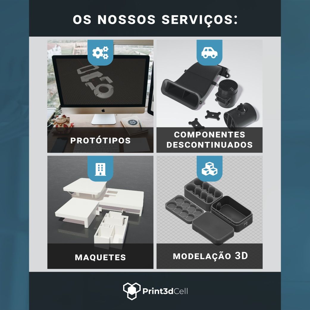 Serviços de Impressão e Scan 3D / Restauro Automóvel / Protótipagem