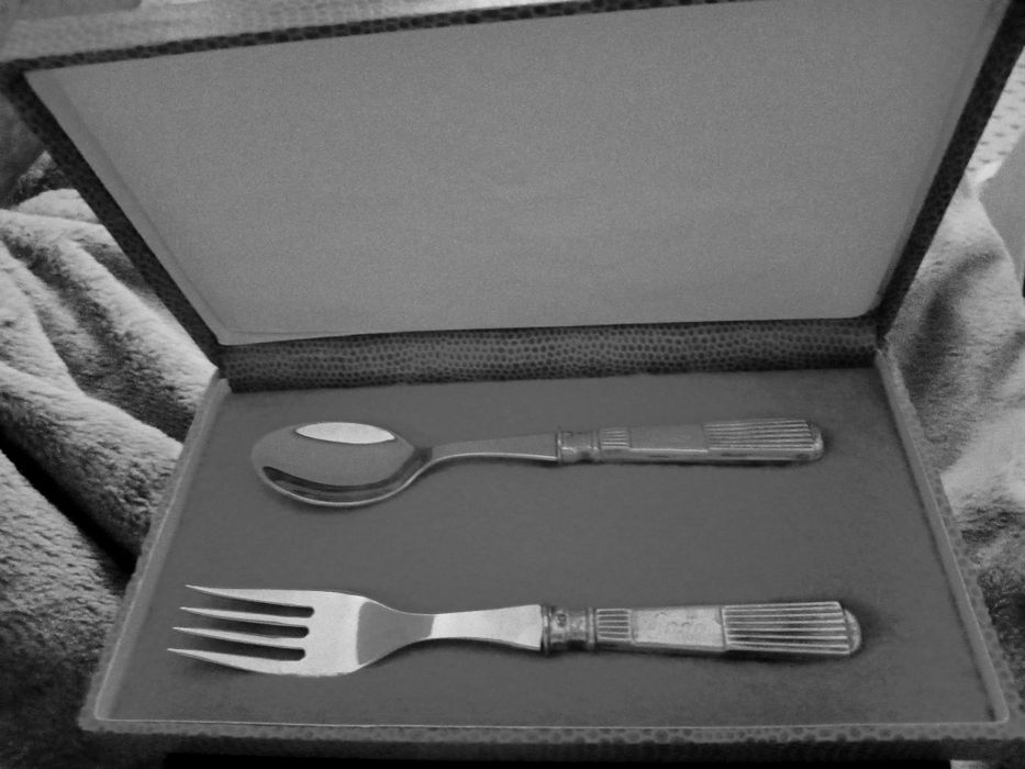 Talheres com cabo em prata