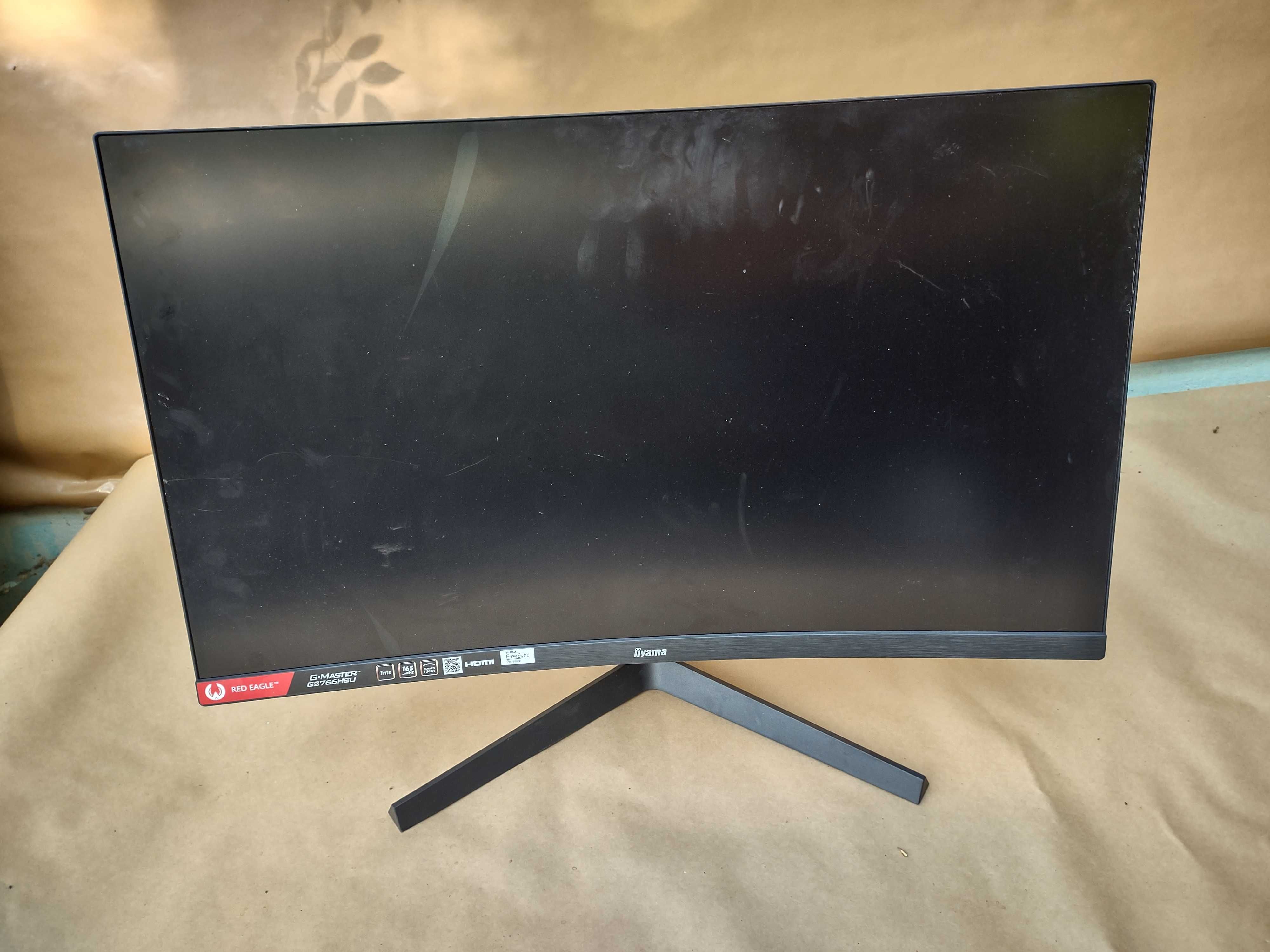 Monitor Iiyama 27", model G2766HSU-B1. Uszk. matryca.