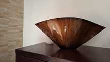 Jarra oval castanha