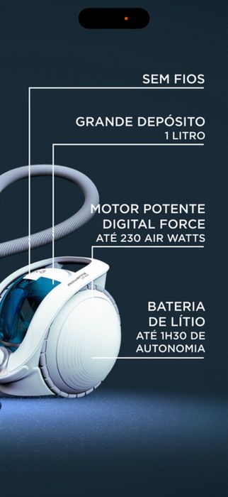 Aspirador Rowenta X-Ô Trenó sem fios !