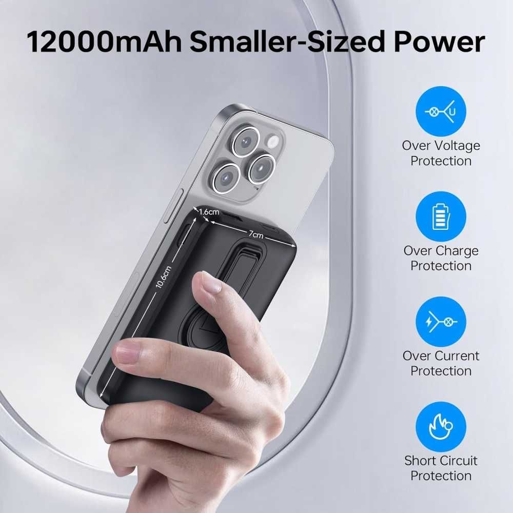 Powerbank eissix w16 indukcyjny 12000mhn Iphone iPad Samsung