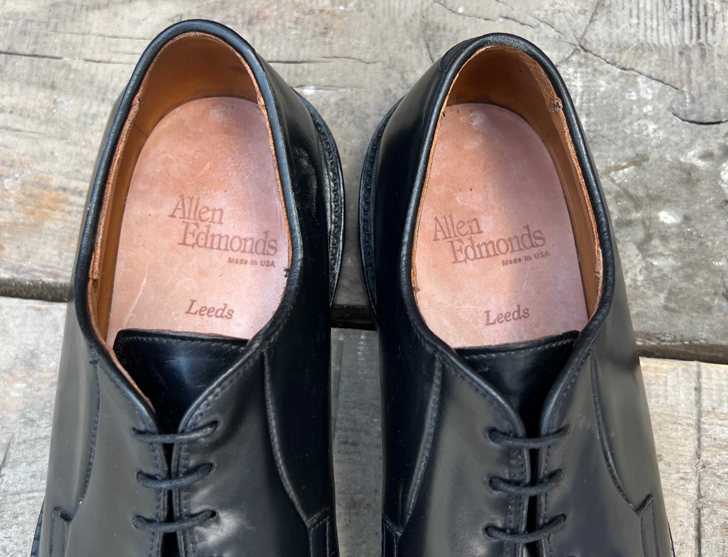 Allen Edmonds 41 Shell Cordovan кордован чоловічі туфлі чорні Alden