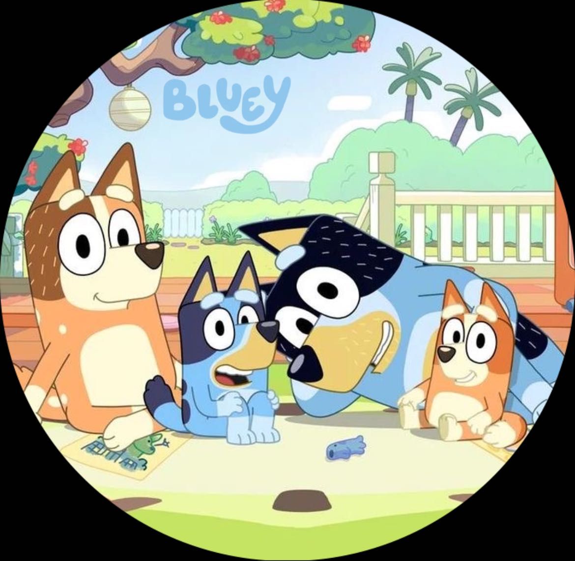 Opłatek na tort - Bluey