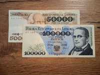 Banknoty PRL 50.000 i 100.000 zł