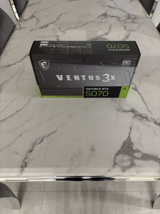 Karta MSI GeForce RTX 5070 VENTUS 3X OC 12GB Nowa nieotwierana