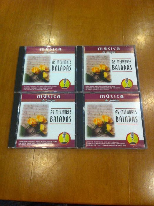 Conjunto de 4 CDS de As melhores baladas