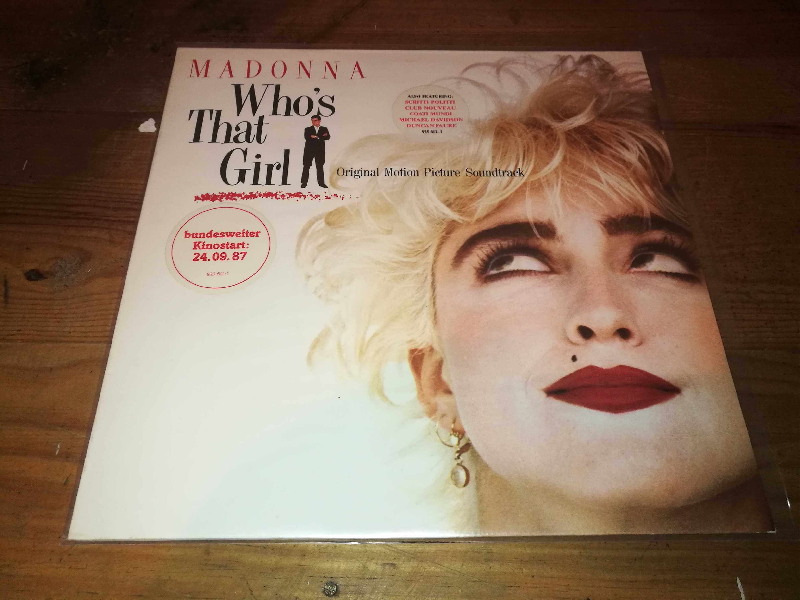 MADONNA - Who´s That Girl(Original Motion Picture)-Ed Europeia-1987 LP