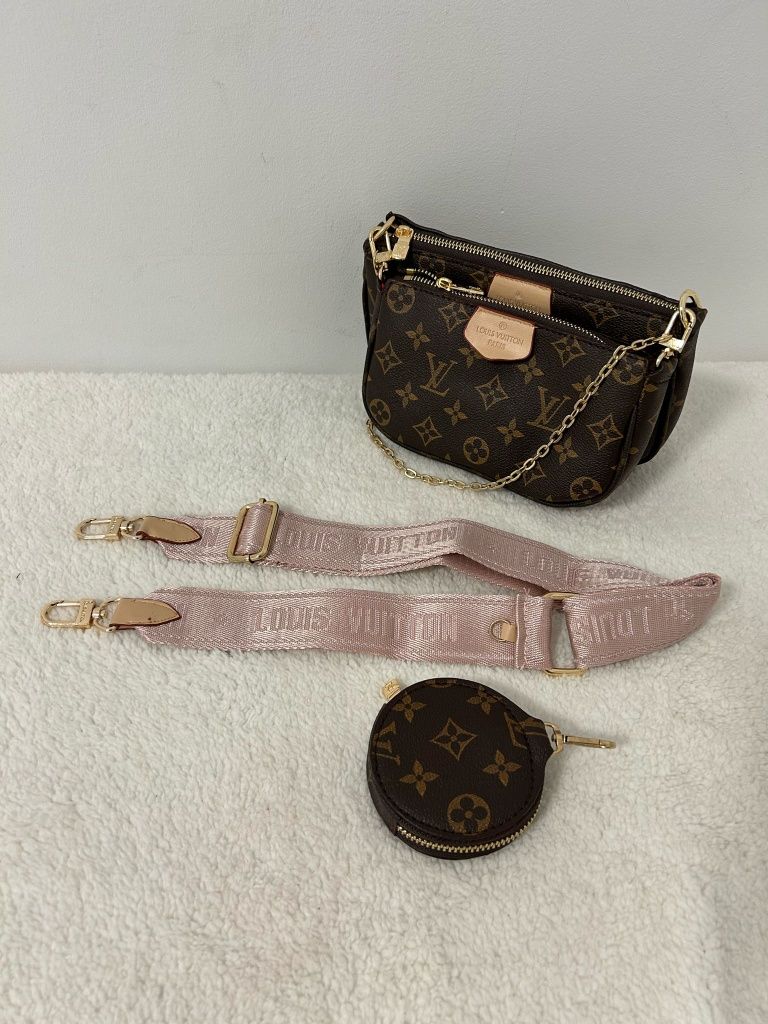 Torebka listonoszka skórzana Louis Vuitton Multi Pochette Premium