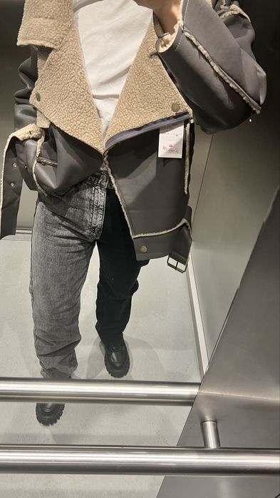 Kurtka zimowa kożuch r s-m oversize nowa