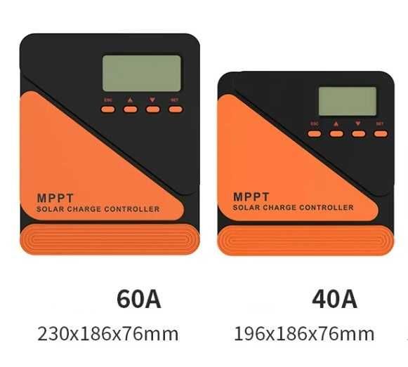 Controlador Carga MPPT Puro 40A ou 60A 12v | 24v LifePo4 e Chumbo