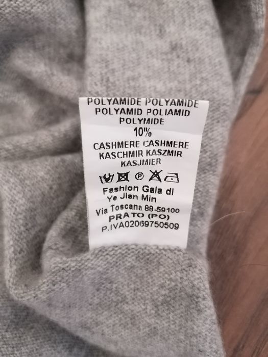 Obszerny sweter damski wełna, kaszmir