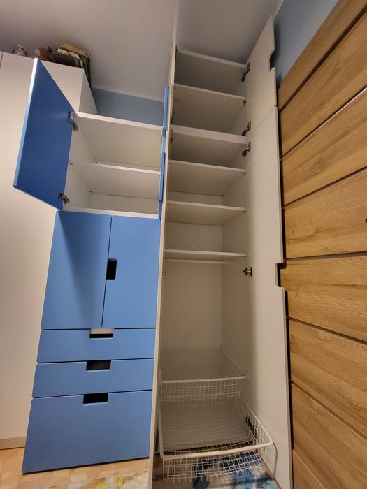 Meble dziecięce IKEA Stuva Malad - szafa 193cm, 3 szafki, 1 komoda