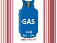 Butla gazowa pełna 11 kg gaz zaplombowana nieużywana