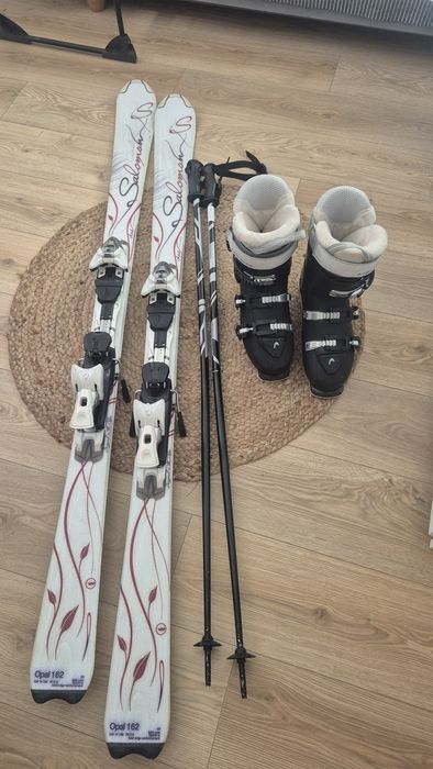 Narty damskie Salomon 162, buty head 41 kije