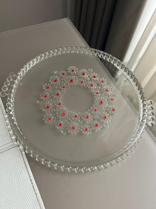 Винтажная тарелка для торта. Германия