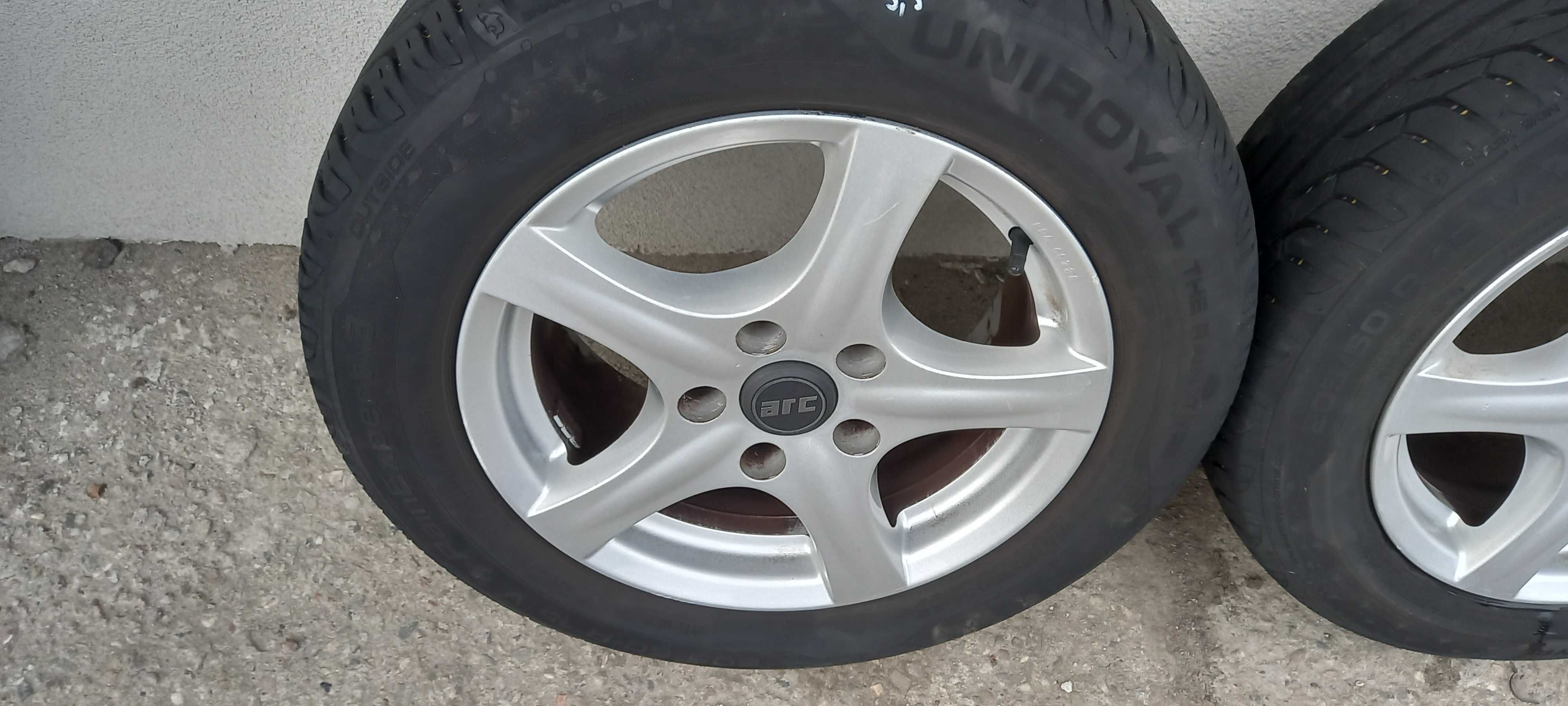 Felgi aluminiowe koła opony Audi A4 A6 VW 15" 5X112 lato kpl