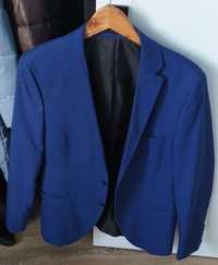 Піджак чоловічий, яскраво синій на розмір М (46-48)