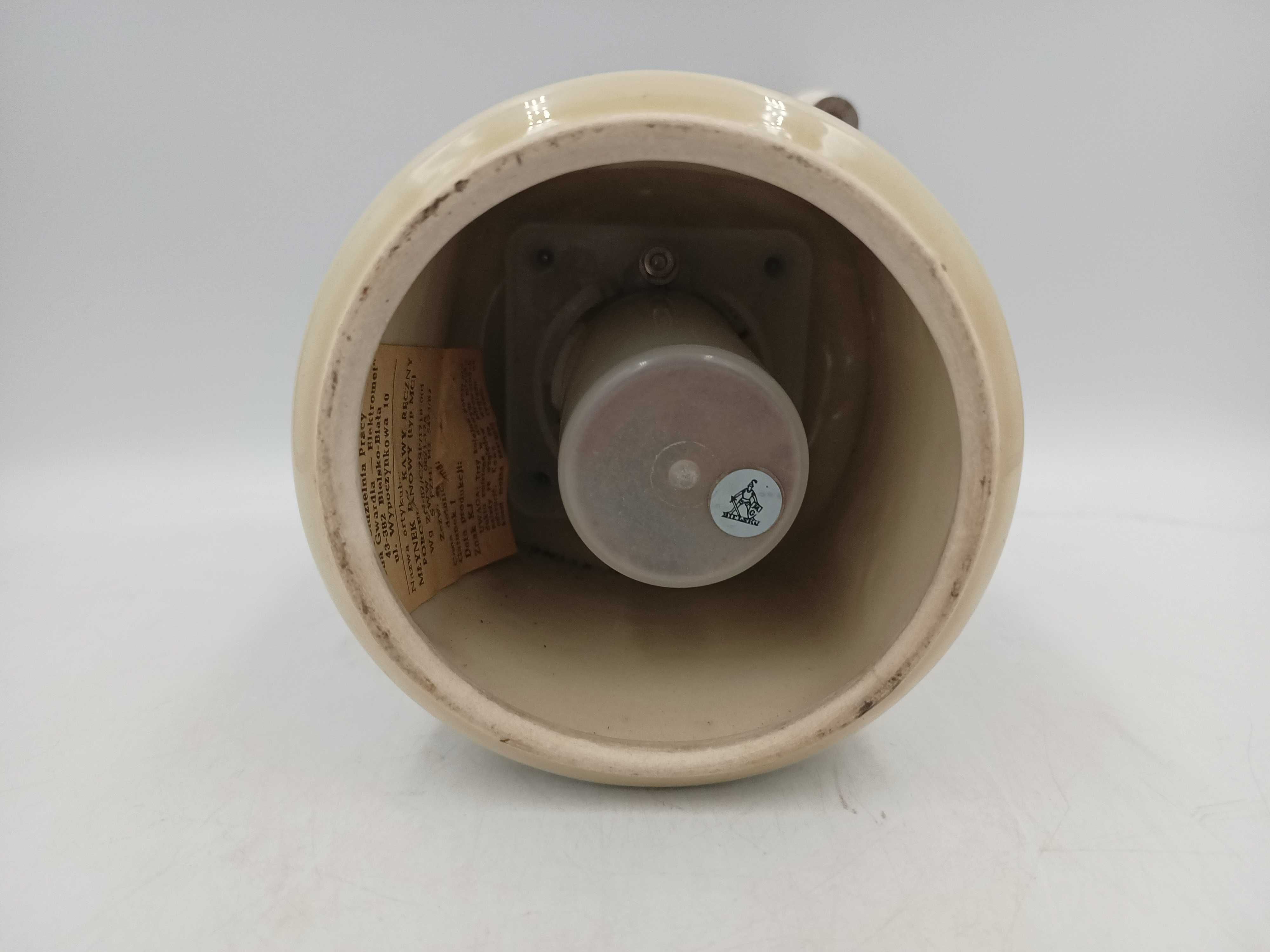 Ceramiczny ręczny młynek Spółdzielnia Pracy Młoda Gwardia - Elektromet
