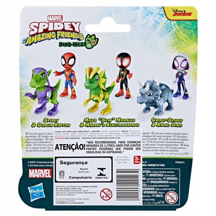 spidey i super kumple figurki miles morales i electrosaurus