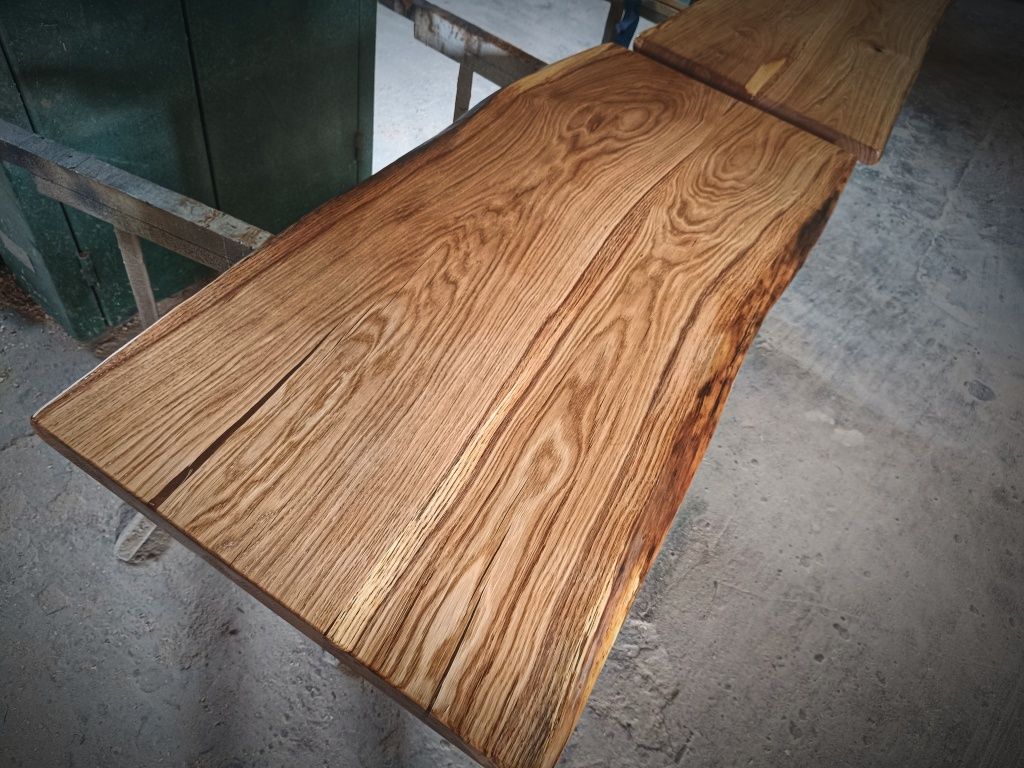 Blat dębowy 130x65 na stół biurko ławę Live Edge