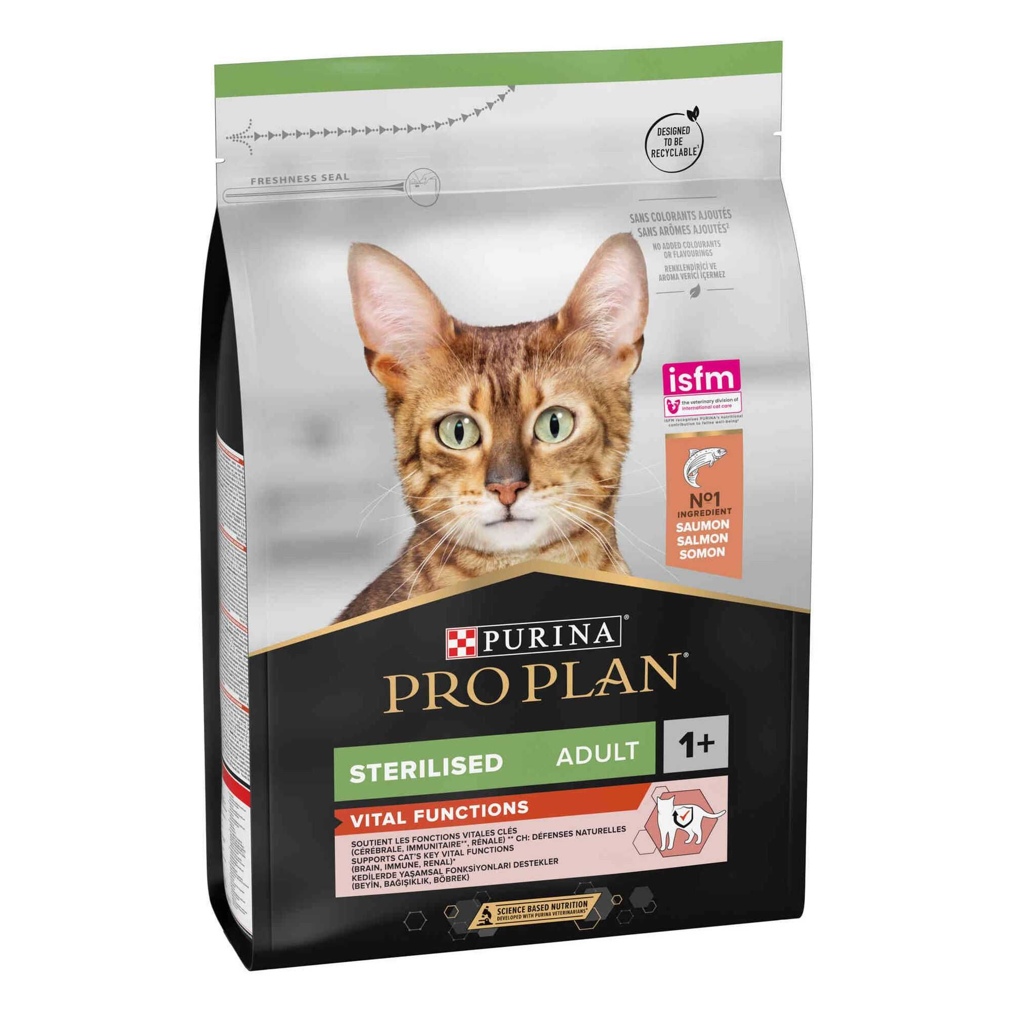 Purina PROPLAN CAT, gato Renal Plus / Derma Care / Vital Functions