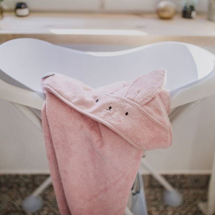 Bambusowy ręcznik rabbit powder pink - My Memi
