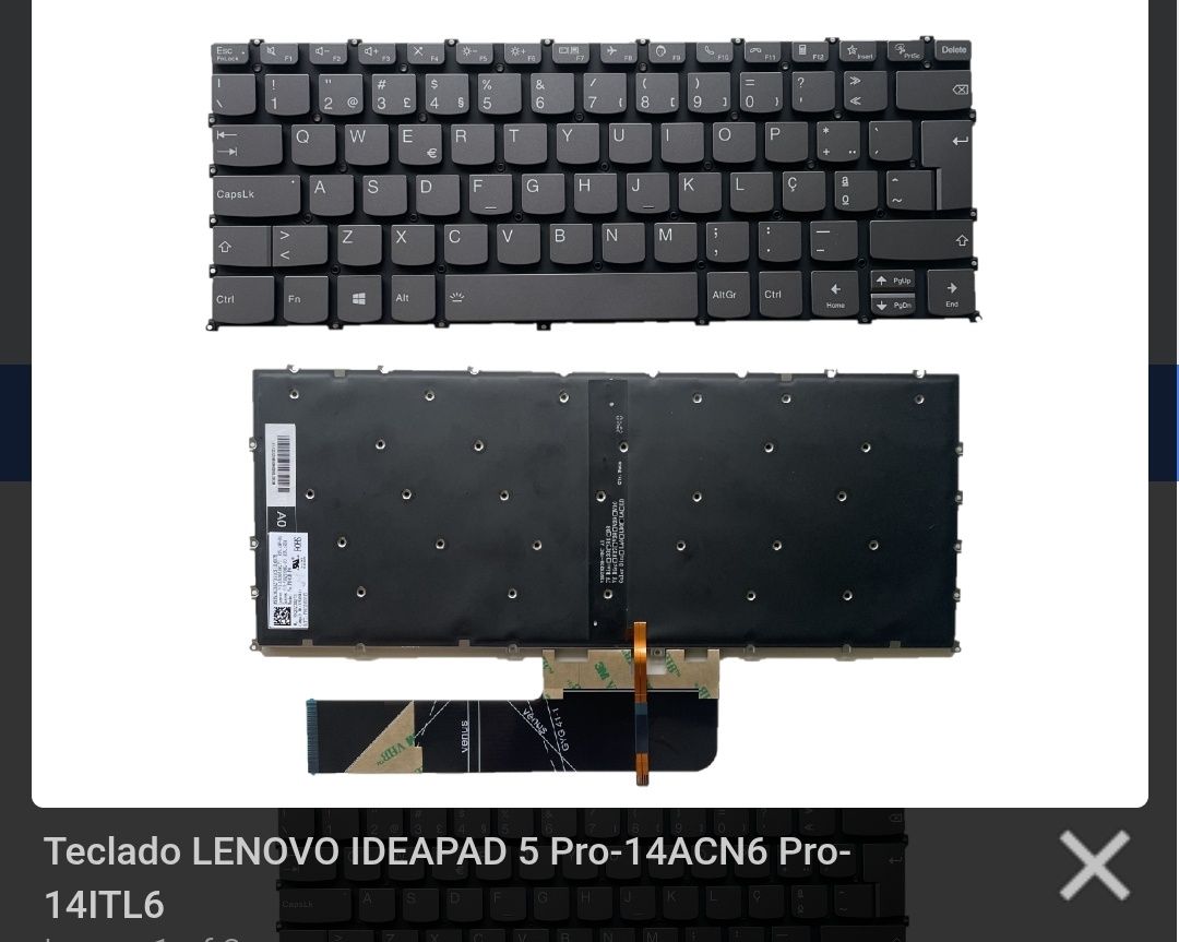 Teclado Portátil Lenovo