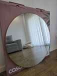 Espelho 80cm Moldura Dourada
