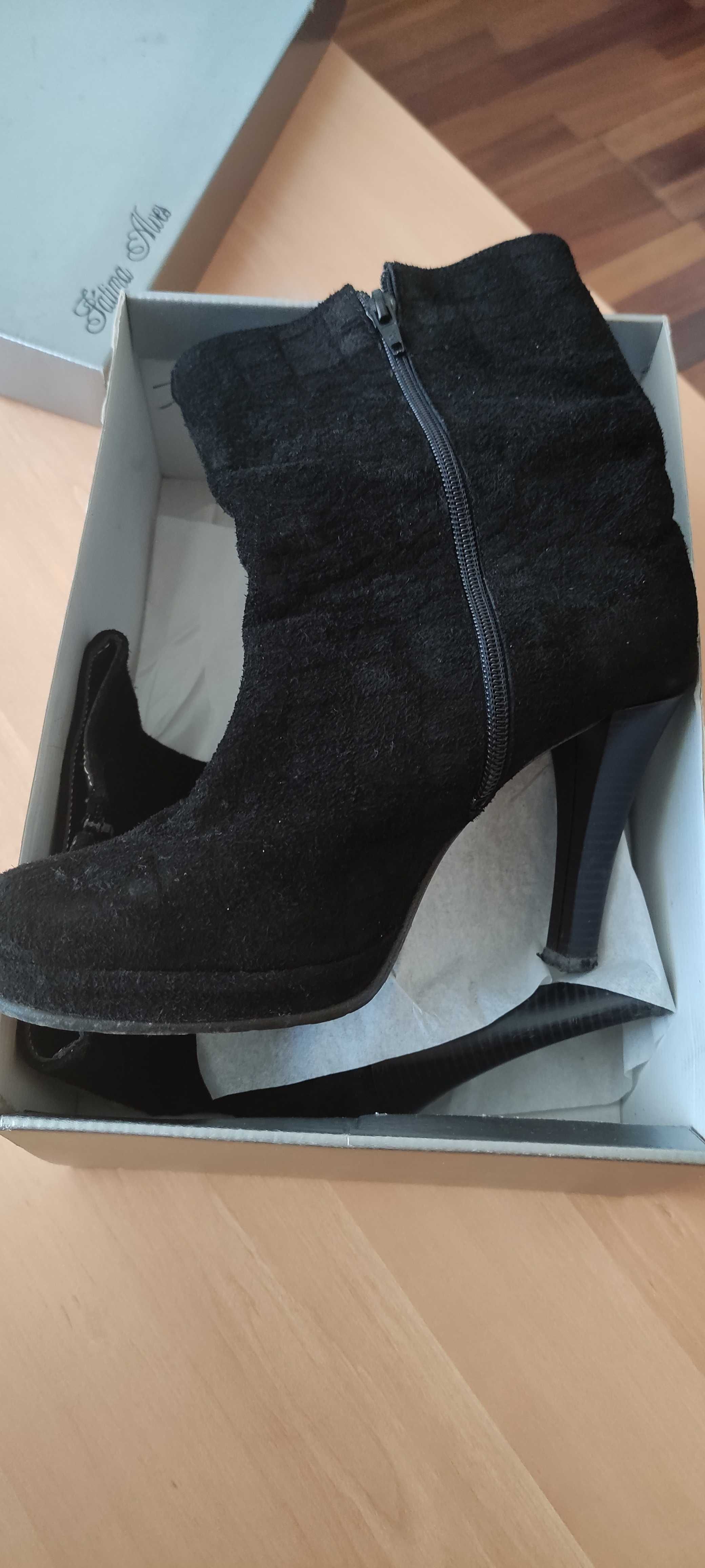 Botas camurça preta Atelier Fátima Alves