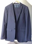 Garnitur Slim Fit granatowy H&M